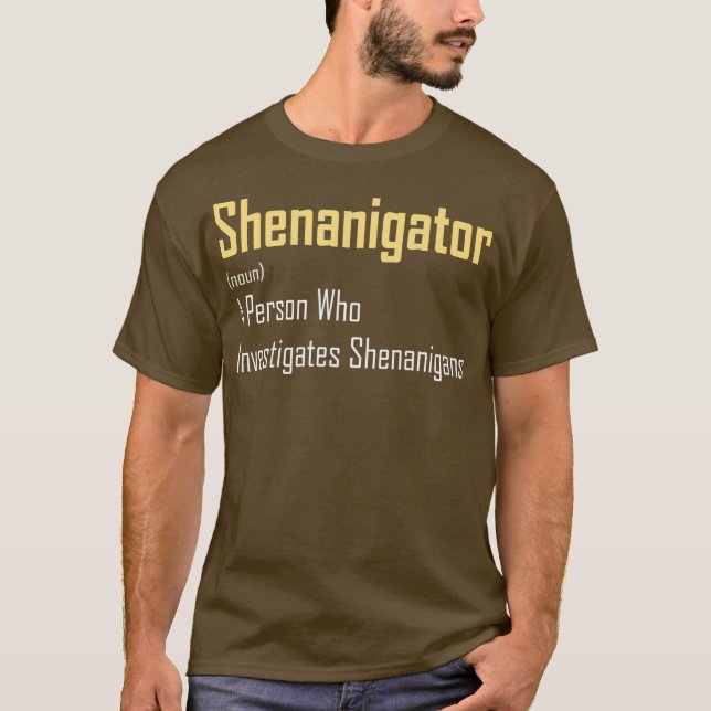 Shenanigger Wörterbuch Definition Sonniger Tag T-Shirt (Vorderseite)