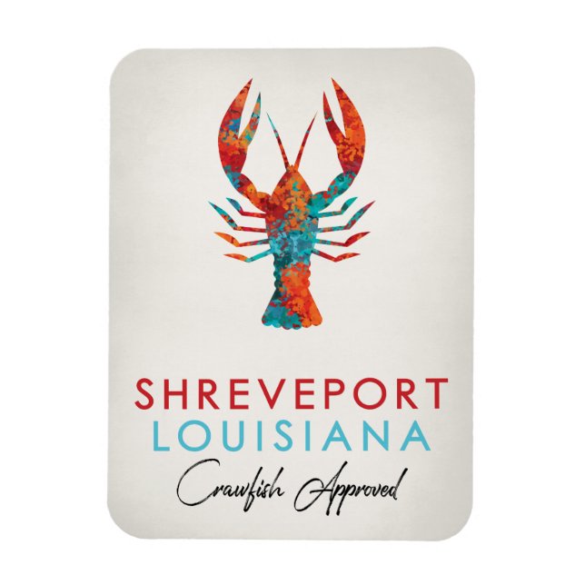 Shendeport Louisiana Crawfish Bright Magnet (Vertikal)