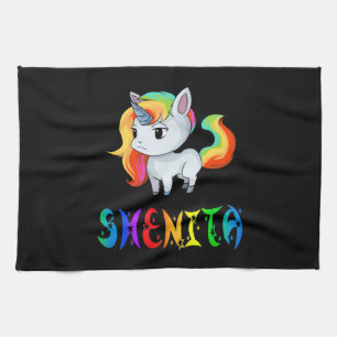 Shenita Einhorn Geschirrtuch