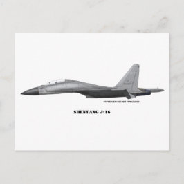 Shenyang J-16 Postkarte