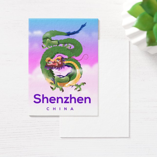 Shenzhen China Dragon Reiseplakat (Schreibtisch)