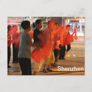 Shenzhen, China - Fantänze Postkarte