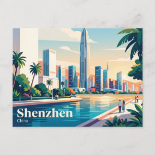 Shenzhen, China Postkarte