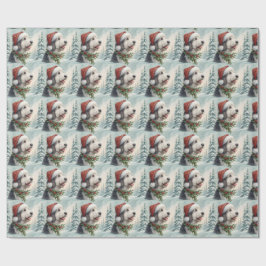 Shepadoodle-Weihnachtspapier Geschenkpapier