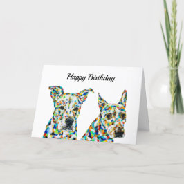 Shephard Shar Pei & Pitbull Labrador Card Karte