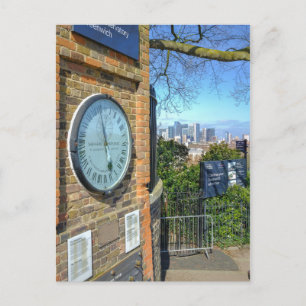 Shepherd 24h Gate Clock, Greenwich Postcard Postkarte