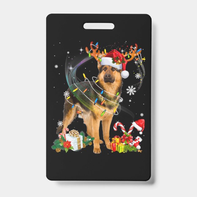 Shepherd Christmas Dog Ausweis (Vorderseite)