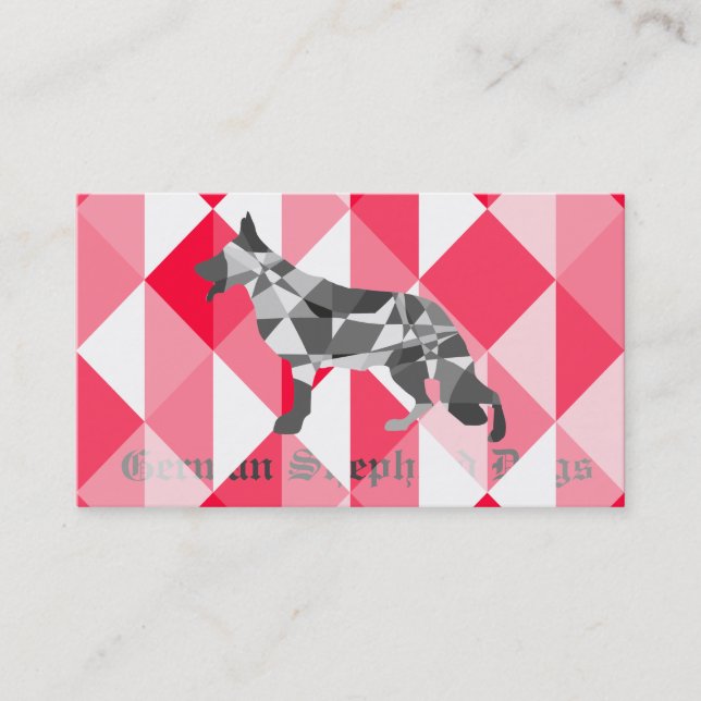 Shepherd Dog Business Cards Visitenkarte (Vorderseite)