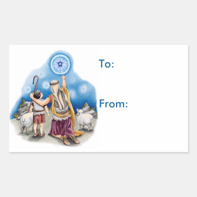 Shepherd - Geschenketags Rechteckiger Aufkleber (Vorderseite)