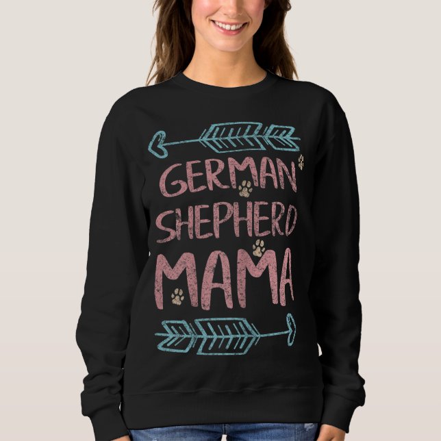 Shepherd Lover Owner Funny Dog Mama Geschenk Deuts Sweatshirt (Vorderseite)