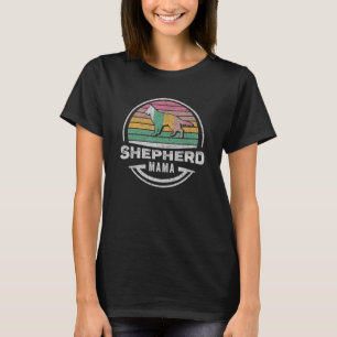 Shepherd Mama Vintag Retro German Shepherd Dog T-Shirt