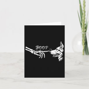 Shepherd Skeleton Hand Boop Halloween Pet Women Gi Karte