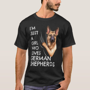 Shepherd Women Just A Girl, die deutsche Schephe L T-Shirt