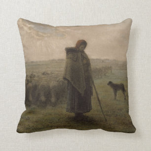 Shepherdess und ihre Menge   1862-63 Kissen