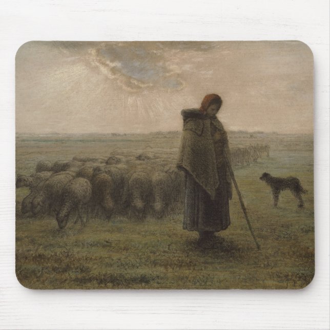 Shepherdess und ihre Menge | 1862-63 Mousepad (Vorne)