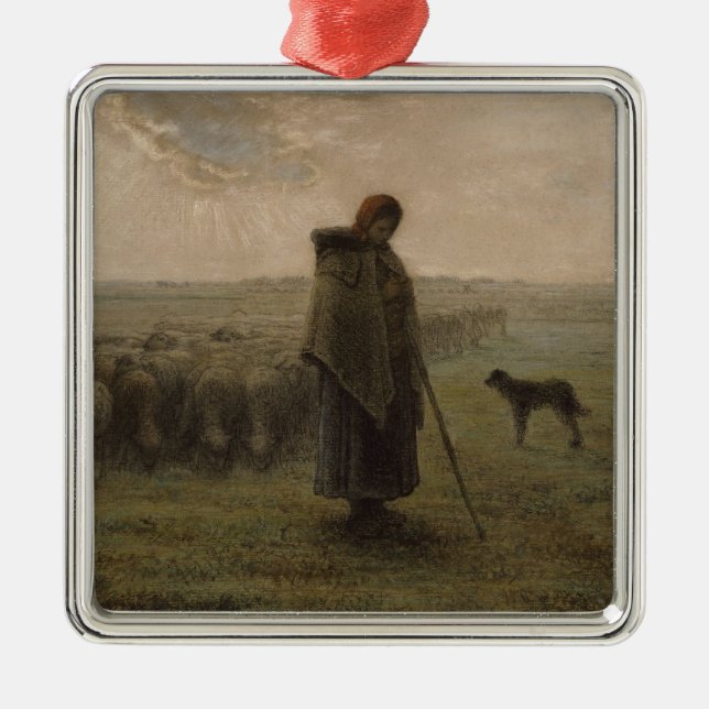 Shepherdess und ihre Menge | 1862-63 Ornament Aus Metall (Vorne)