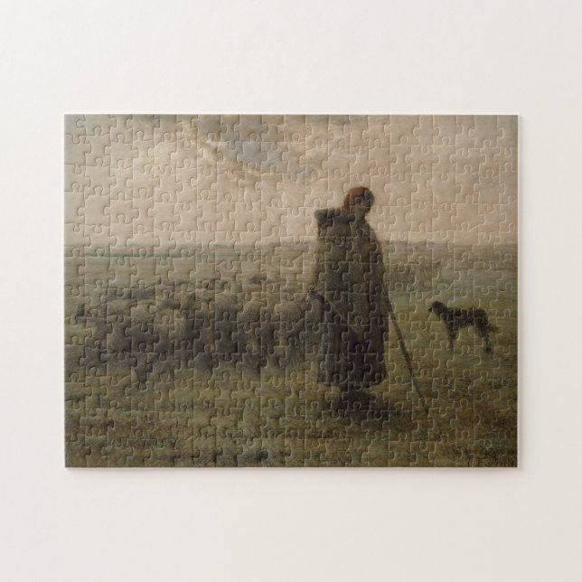 Shepherdess und ihre Menge | 1862-63 Puzzle (Horizontal)
