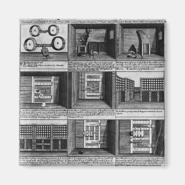 Shepherds Flucht aus dem Newgate-Gefängnis Magnet (Vorne)