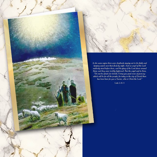 Shepherd's Watch Vintage Weihnachtskarte Feiertagskarte (Von Creator hochgeladen)
