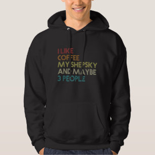 Shepsky Dog Besitzer Kaffeeliebhaber Kostenvoransc Hoodie