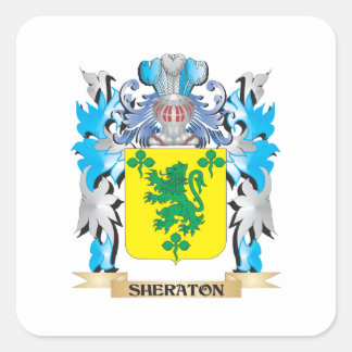 Sheraton Wappen - Familienwappen Quadratischer Aufkleber