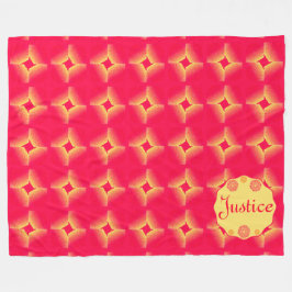 Sherbert Blumen fertigen Namensdecke besonders an Fleecedecke