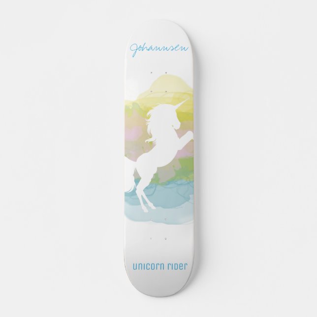 Sherbert Wolken-Einhorn-Reiter - Skateboard (Vorne)