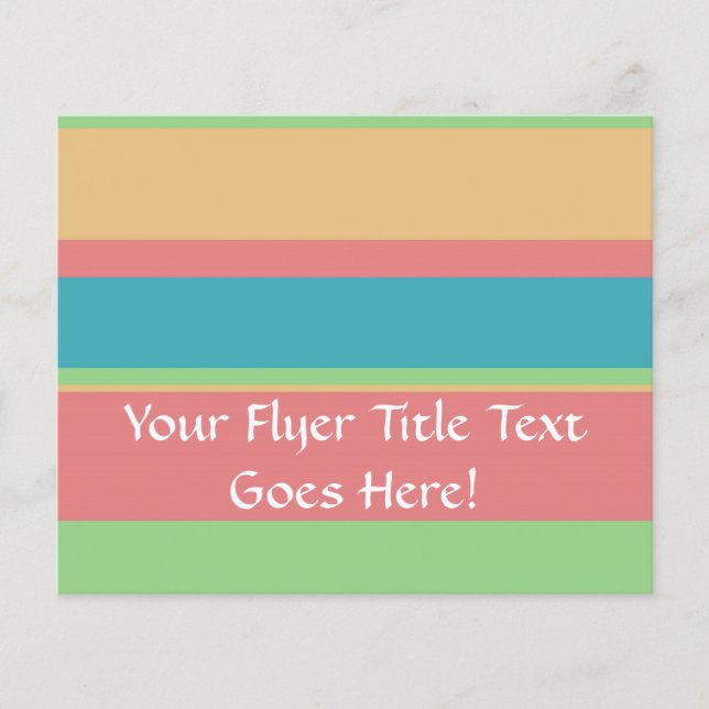 Sherbet Ice Creme Stripes Flyer (Vorne)