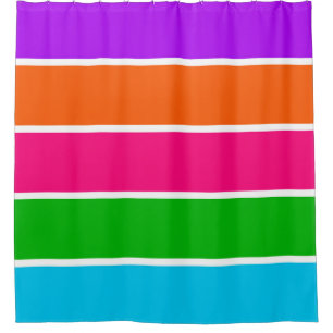 Sherbet Stripes Duschvorhang