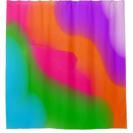 Sherbet Wasserfarben Duschvorhang