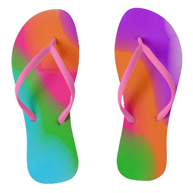 Sherbet Wasserfarben flackern Flops Flip Flops (Fußbett)