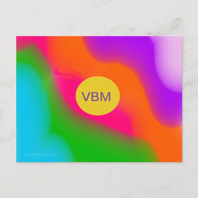 Sherbet Wasserfarben Postkarte (Vorderseite)