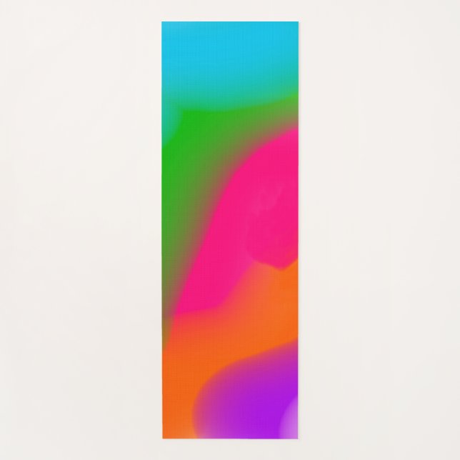 Sherbet Wasserfarben Yogamatte (Vorderseite)