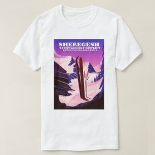 Sheregesh, Kemerovo Oblast Russland Skiausdruck T-Shirt