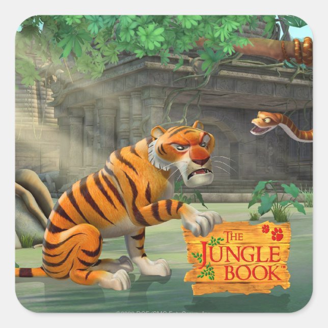 Sherekhan 1 quadratischer aufkleber (Vorderseite)