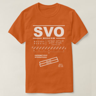 Sheremetyevo Internationaler Flughafen SVO-T - Shi T-Shirt