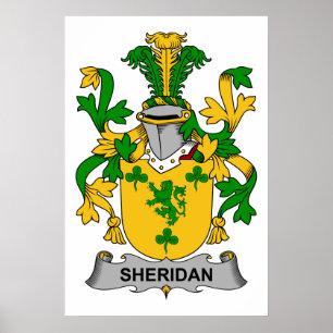 Sheridan Familienwappen Poster