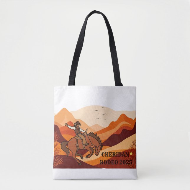 Sheridan Rodeo 2025 – Western Tote Bag (Vorderseite)
