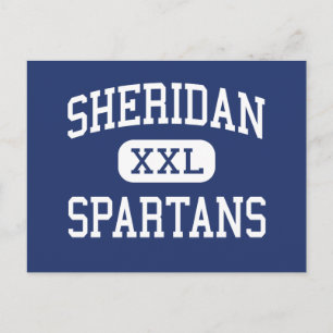 Sheridan - Spartans - Hoch - Sheridan Oregon Postkarte