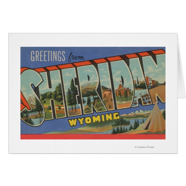Sheridan, Wyoming - Große Buchstabenszenen (Vorderseite (Horizontal))