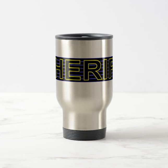 SHERIFF 3 Reise-Tasse Reisebecher (Mittel)