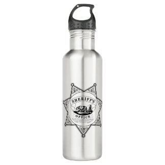 Sheriff-Abzeichen Alameda County Kalifornien Edelstahlflasche