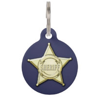 Sheriff-Abzeichen-Haustier Identifikations-Umbau