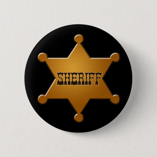 Sheriff-Abzeichen - Knopf Button (Vorderseite)