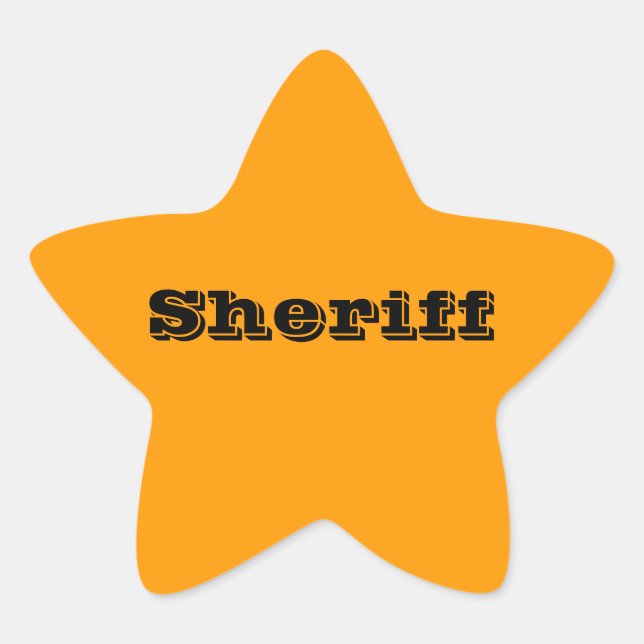 Sheriff Abzeichen Stickers (Vorderseite)