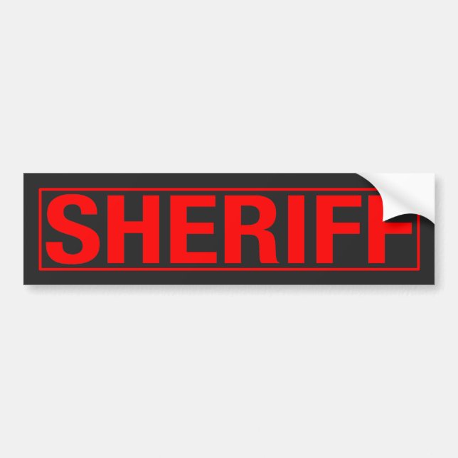 "SHERIFF " AUTOAUFKLEBER (Vorne)