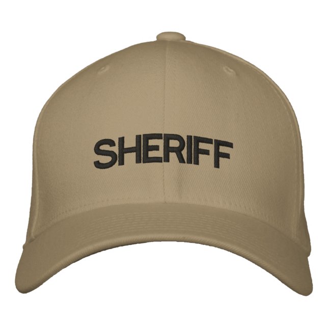 SHERIFF BESTICKTE BASEBALLKAPPE (Vorderseite)