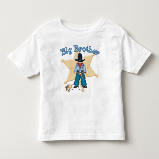 Sheriff Big Brother Kleinkind T-shirt (Vorderseite)