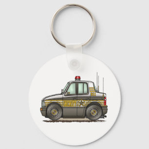 Sheriff Car Patrol Car Schlüsselanhänger