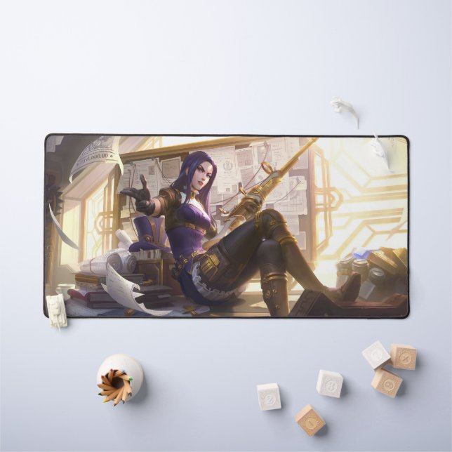 Sheriff Gaming Desk Mat | Marksman Aesthetic Pad Schreibtischunterlage (Kindertisch)